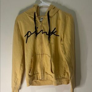 PINK (Victoria secret) yellow and black set hood + sweatpants!